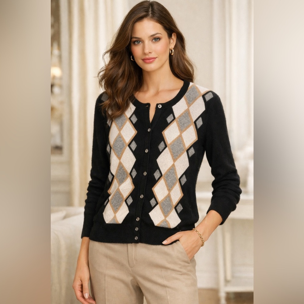 Lord & Taylor Cashmere Cardian Size Small